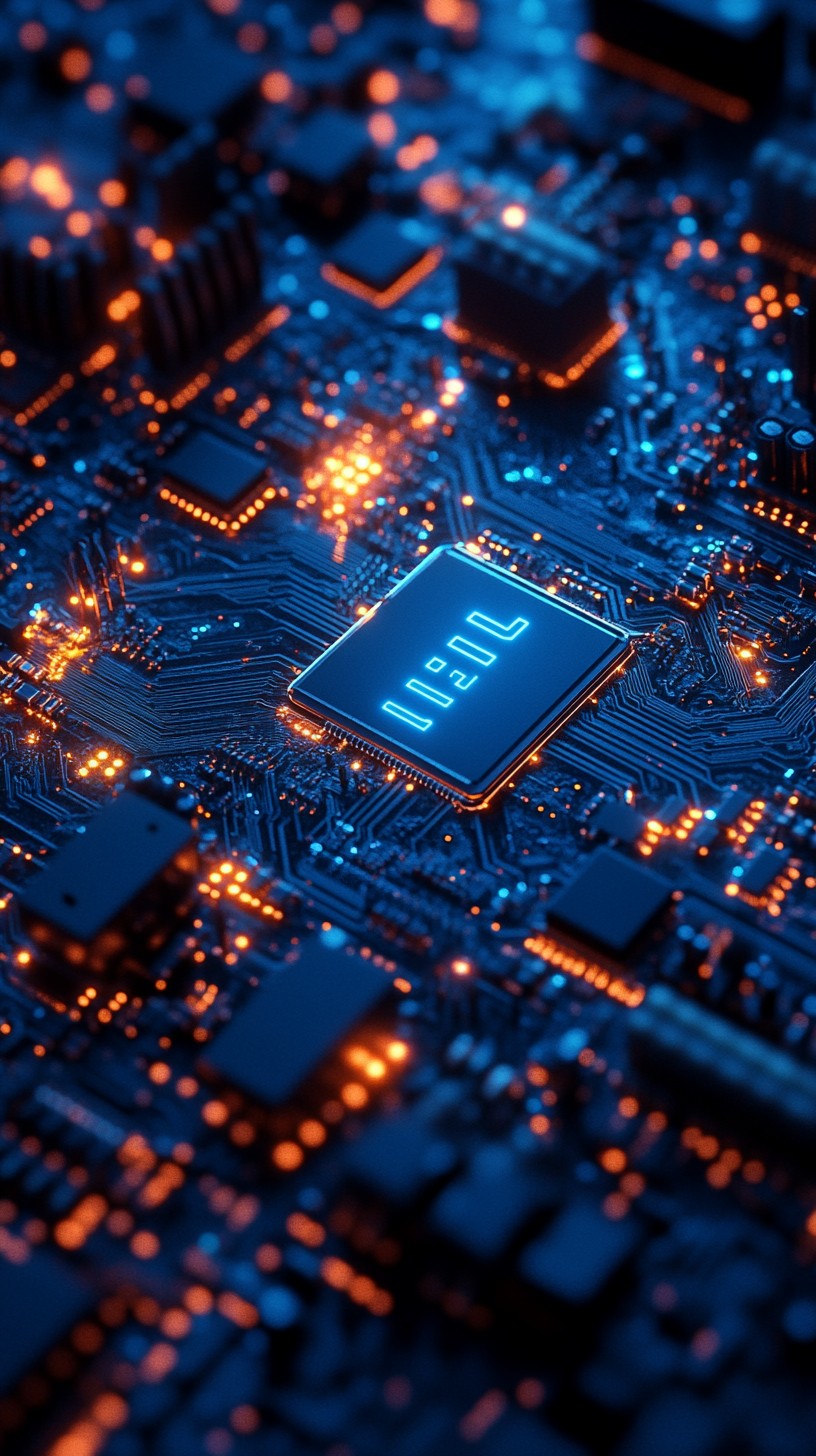 illuminated processor circuit stockcake